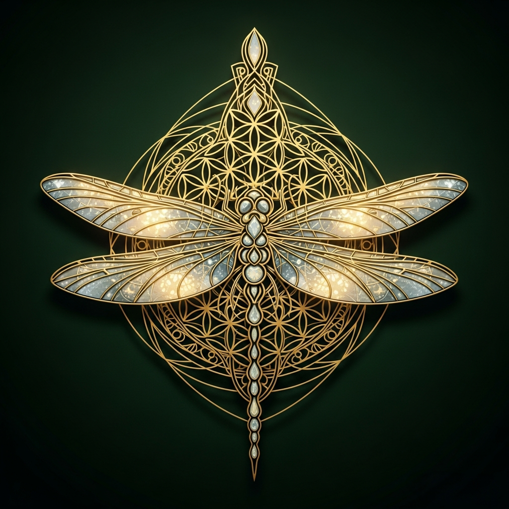 Dragonfly mandala